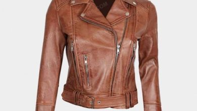 leather jacket brown